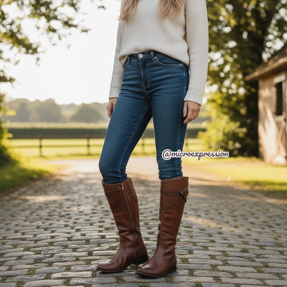 Frye Molly Button Brown Leather Tall Knee High Equestrian Zip Up Vintage Boots - Picture 5 of 16